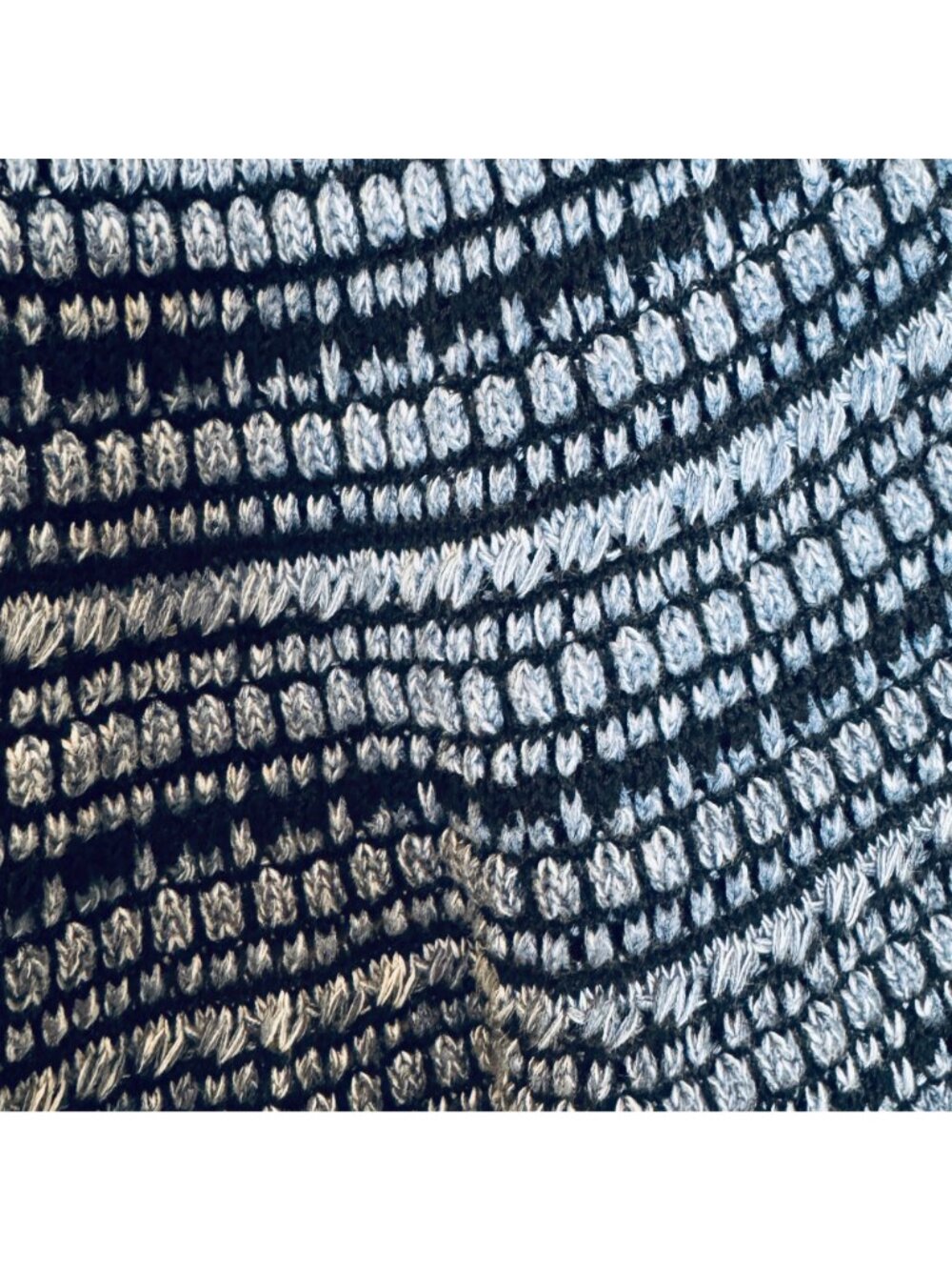 Boho Whimsygoth Waterfall Style Cardigan Shawl Collar Women's M Blue Gray Black - Picture 6 of 7